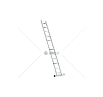 Žebřík hliníkový 1x12 PRO, 1-dílný Profi DRABEST
