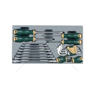 ZESTAW 24 CZESCIOWY ( SRUBOKRETY, KLUCZE  2242