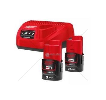 ZESTAW AKUMULATOROW M12NRG-302 MILWAUKEE C8546 4933451902