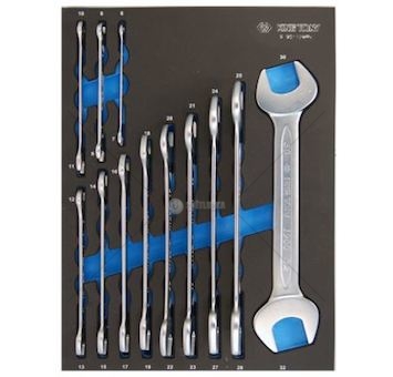 ZESTAW KLUCZY PLASKICH 12CZ. 6-32MM WKLA KING TON 9-1112MRV
