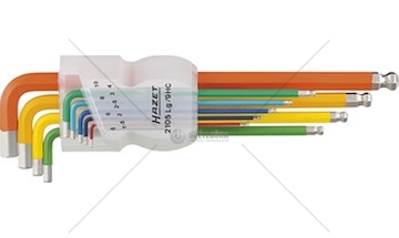 ZESTAW WKRETAKOW KATOWYCH, 9-CZESCIOWY HAZET 2105LG/9HC