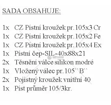 Zetra kompletní vložený válec 105/3kr euro iv | 97.000.992