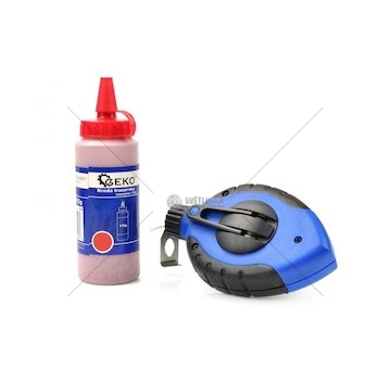 Značkovací šňůra 30 m + křída 115 g červená GEKO