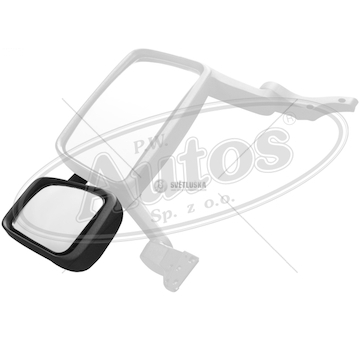 Zrcadlo širokoúhlé 24v r300 200x250 spodní l volvo fh, fm od 2002 0112822_A