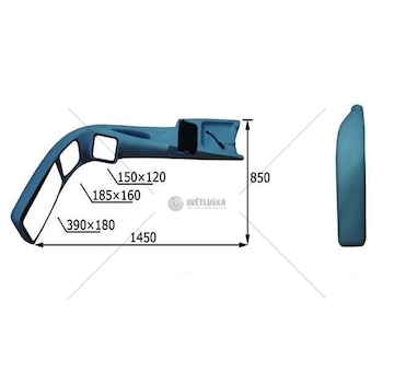 Zrcátko AUTOBUS IRIZAR ručně ovládané 1450*850 TANGDE TD-70-157A