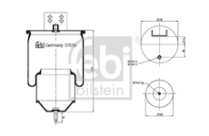 Mech, pneumaticke odpruzeni FEBI BILSTEIN 37636