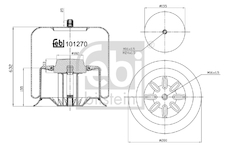 Mech, pneumaticke odpruzeni FEBI BILSTEIN 101270