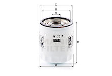 Olejový filtr MANN-FILTER W 7015
