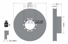 Brzdový kotouč TEXTAR 93142700