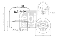 Mech, pneumaticke odpruzeni FEBI BILSTEIN 37899