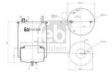 Mech, pneumaticke odpruzeni FEBI BILSTEIN 101358