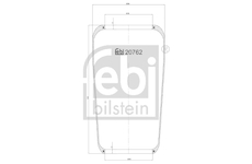 Mech, pneumaticke odpruzeni FEBI BILSTEIN 20762