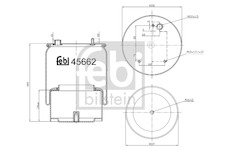 Mech, pneumaticke odpruzeni FEBI BILSTEIN 45662