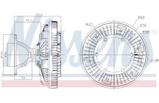 Spojka, větrák chladiče NISSENS 86069