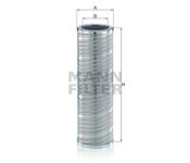 Filtr, pracovní hydraulika MANN-FILTER HD 13 003