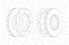 Brzdový kotouč FERODO FCR341A
