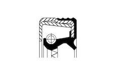 Těsnicí kroužek hřídele, náboj kola CORTECO 12014289B