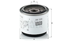 Palivový filtr MANN-FILTER WK 1020 x