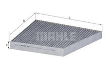 Filtr, vzduch v interiéru MAHLE LAK 156