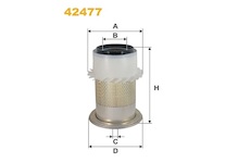 Vzduchový filtr WIX FILTERS 42477