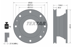 Brzdový kotouč TEXTAR 93084900