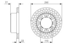 Brzdový kotouč BOSCH 0 986 479 V18