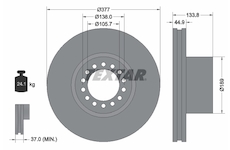 Brzdový kotouč TEXTAR 93101400