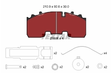 Sada brzdových destiček, kotoučová brzda TEXTAR 2930601