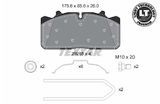 Sada brzdových destiček, kotoučová brzda TEXTAR 2928501