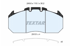 Sada brzdových destiček, kotoučová brzda TEXTAR 2913103