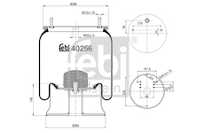 Mech, pneumaticke odpruzeni FEBI BILSTEIN 40256