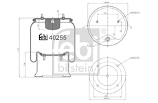 Mech, pneumaticke odpruzeni FEBI BILSTEIN 40255