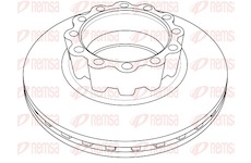 Brzdový kotouč REMSA NCA1230.20