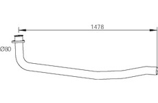 Výfuková trubka DINEX 47162