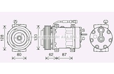 Kompresor, klimatizace AVA QUALITY COOLING DFAK073