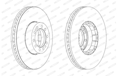 Brzdový kotouč FERODO FCR134A