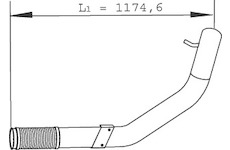 Výfuková trubka DINEX 29264