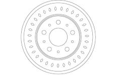 Brzdový kotouč TRW DF6925S