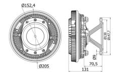 Spojka, větrák chladiče MAHLE CFC 42 000S