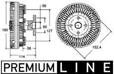 Spojka, větrák chladiče MAHLE CFC 140 000P