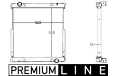 Chladič, chlazení motoru MAHLE CR 1216 000P