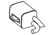 Střední-/zadní tlumič výfuku DINEX 51354