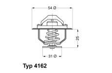 Termostat, chladivo BorgWarner (Wahler) 4162.79D