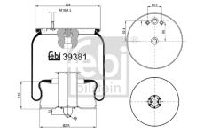 Mech, pneumaticke odpruzeni FEBI BILSTEIN 39381