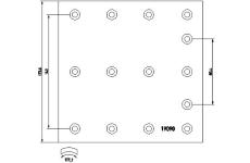 Sada brzdoveho oblozeni, bubnova brzda TEXTAR 1909005
