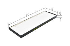 Filtr, vzduch v interiéru BOSCH 1 987 431 172