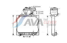 Chladič, chlazení motoru AVA Clever Choice MN2016
