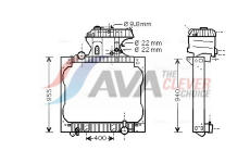 Chladič, chlazení motoru AVA Clever Choice MN2043