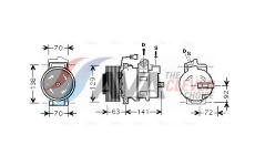 Kompresor, klimatizace AVA Clever Choice MEAK239