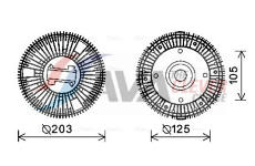 Spojka, větrák chladiče AVA Clever Choice IVC117